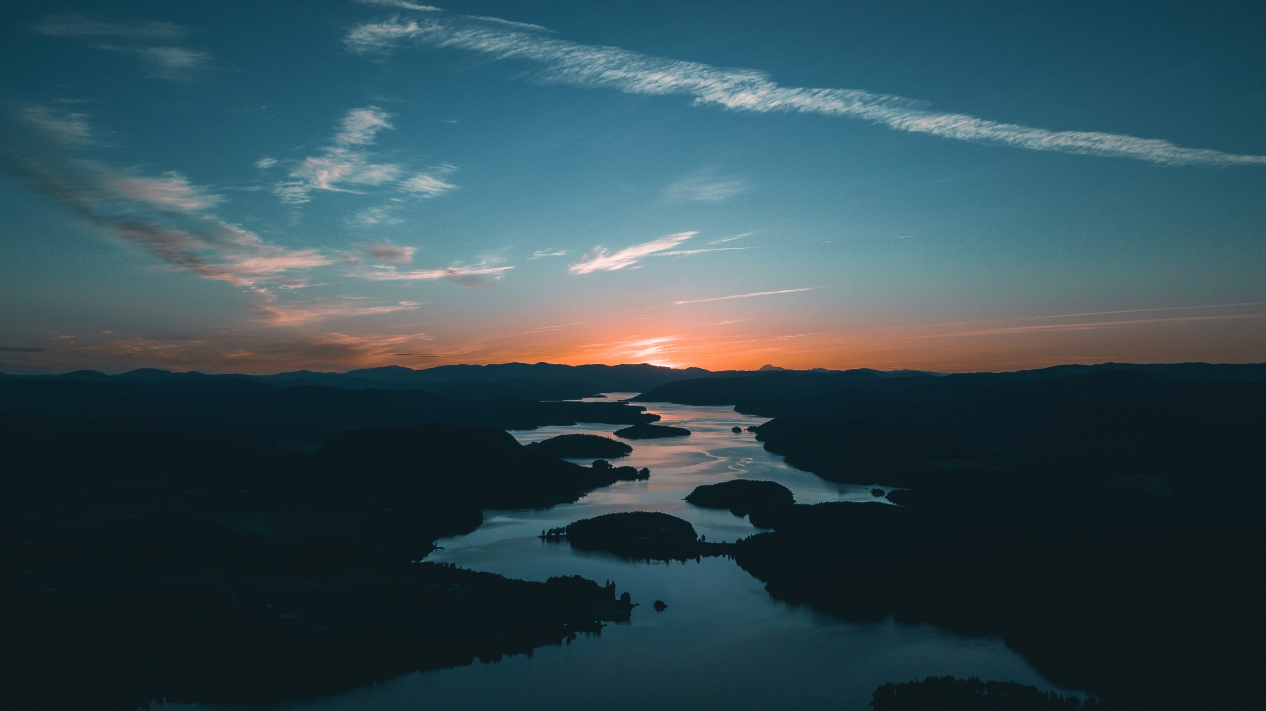 River at dusk