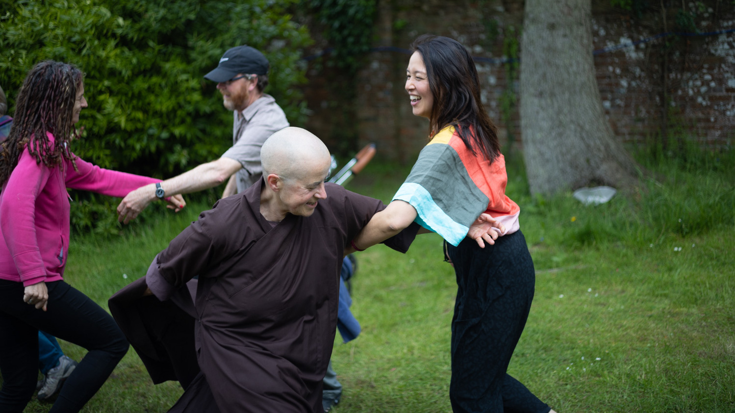 Sister Tam Muoi dancing a jig