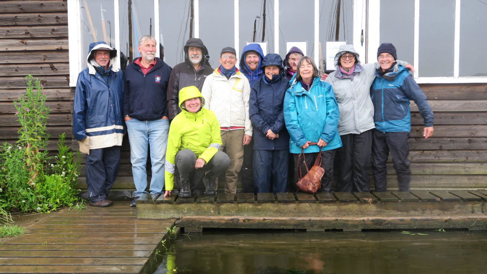 Group photo of last year's sailing retreat participants.