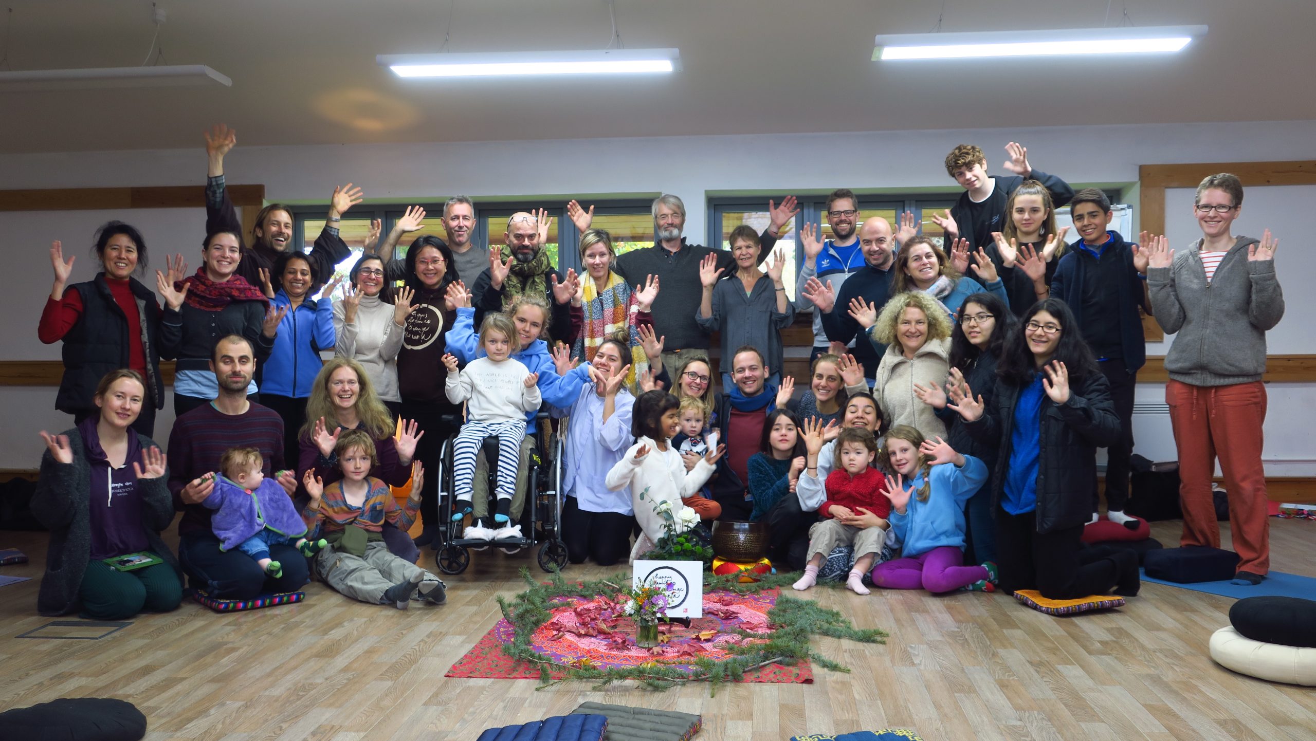 Members of family sangha
