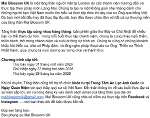 Mai Blossom UK - Vietnamese text