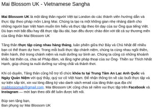 Sangha description in Vietnamese