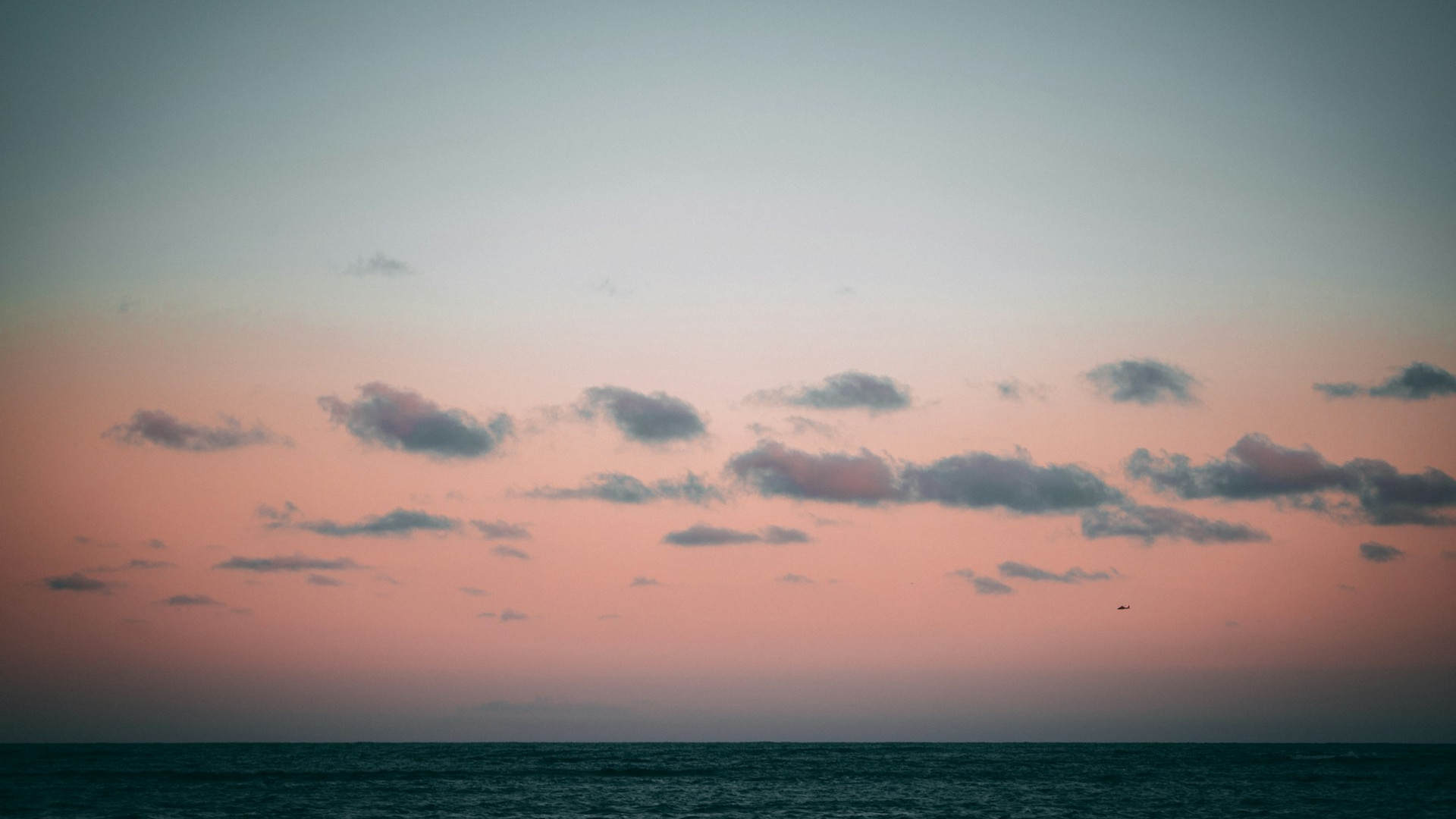 Clouds on a pink sky