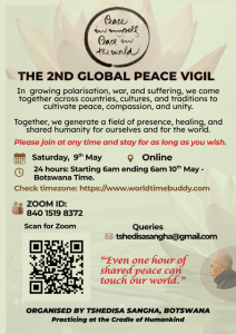 2nd Global Peace Vigil flyer